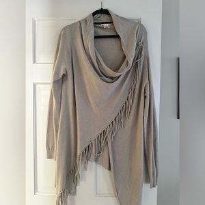 Cashmere-like Wrap Sweater Size M